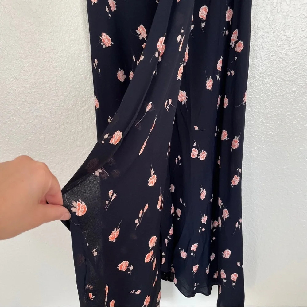 Flynn Skye black floral maxi dress Sz XS - Picture 6 of 11